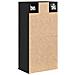 Armadio a Muro Rovere Nero 32x20x67 cm in Legno Multistrato - Foto miniatura 5