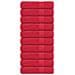 Asciugamani Da Bagno 10 Pz Rossi 100x150cm 360 G/m 100% Cotone - Foto miniatura 1