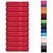 Asciugamani Da Bagno 10 Pz Rossi 100x150cm 360 G/m 100% Cotone - Foto miniatura 2