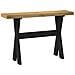 Tavolo Consolle Noain Gambe Forma X 120x30x75 Cm Legno Massello - Foto miniatura 1
