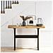 Tavolo Consolle Noain Gambe Forma X 120x30x75 Cm Legno Massello - Foto miniatura 2