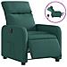 Poltrona Elettrica Reclinabile Verde Scuro In Tessuto - Foto miniatura 2
