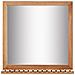 Specchio Da Bagno 60x12x62 Cm In Legno Massello Di Noce - Foto miniatura 1