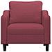 Lusso Casadino -  Poltrona Rosso Vino 60 Cm In Tessuto - Foto miniatura 2