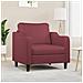 Lusso Casadino -  Poltrona Rosso Vino 60 Cm In Tessuto - Foto miniatura 8