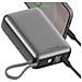 Batteria Esterna 20000mah 45w Con Cavo Usb-c Integrato Porte Usb-c Usb, Argento - Foto miniatura 1
