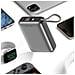 Batteria Esterna 20000mah 45w Con Cavo Usb-c Integrato Porte Usb-c Usb, Argento - Foto miniatura 4