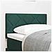 Testiera  Design a Blocchi di Diamante Verde Scuro 80 cm in Velluto - Foto miniatura 2
