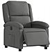 Poltrona Elettrica Reclinabile Grigio Scuro in Tessuto - Foto miniatura 3