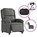 Poltrona Elettrica Reclinabile Grigio Scuro in Tessuto - Foto miniatura 6
