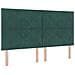 Letto con rete a molla con materasso e panca verde scuro 180x200 cm in velluto - Foto miniatura 7