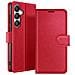 Custodia A Portafoglio Per Galaxy S25 Plus Con Supporto E Linguetta Magnetica, Rosso - Foto miniatura 1