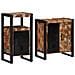 Set di mobili per il bagno 2 pcs legno massello di riciclo - Foto miniatura 2