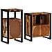 Set di mobili per il bagno 2 pcs legno massello di riciclo - Foto miniatura 7