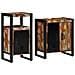 Set di mobili per il bagno 2 pcs legno massello di riciclo - Foto miniatura 8