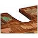 Set di mobili per il bagno 2 pcs legno massello di riciclo - Foto miniatura 9