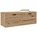 Armadietto a muro rovere artigianale 100 x 36.5 x 35 cm - Foto miniatura 3