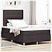 Letto a molle con materasso Marrone Scuro 120 x 190 cm Tessuto - Foto miniatura 2