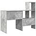 Scrivania con lo scaffale Grigio cemento 131.5 x 50 x 106.5 cm - Foto miniatura 6