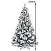 Albero Di Natale Innevato Bianco Winter Palace Foltissimo 240cm 2050 Rami Innesto - Foto miniatura 3
