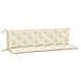 Cuscini Panca Giardino 2pz Bianco Crema 180x50x7 Tessuto Oxford - Foto miniatura 1