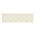 Cuscini Panca Giardino 2pz Bianco Crema 180x50x7 Tessuto Oxford - Foto miniatura 6