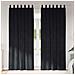 Tende con tende 2 pcs Nero 140 x 225 cm Velluto - Foto miniatura 2