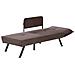 Chaise Longue Versione Destra Rocamadour Tessuto Marrone - Foto miniatura 5