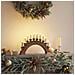 Arco di Candele di Natale con 10 Candele LED Marrone - Foto miniatura 2