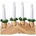 Arco di Candele di Natale con 10 Candele LED Marrone - Foto miniatura 9