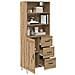 Credenza con cassetto Rovere artigianale 69,5 x 34 x 180 cm - Foto miniatura 3