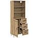 Credenza con cassetto Rovere artigianale 69,5 x 34 x 180 cm - Foto miniatura 5