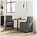 Sedie da Pranzo con Ruote con ruote 2 pcs Nero 57 x 67 x 98 cm - Foto miniatura 3