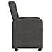 Sedie da Pranzo con Ruote con ruote 2 pcs Nero 57 x 67 x 98 cm - Foto miniatura 5