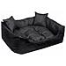 115x95 cm ECCO Cuccia per cani impermeabile nera con cuscino per cani - Foto miniatura 2