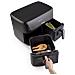 HAF2700DCD Doppia 11 L Indipendente 2700 W Friggitrice ad aria calda Nero - Foto miniatura 8