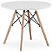 Tavolino da salotto Ø60 cm, bianco /faggio - Foto miniatura 4
