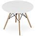 Tavolino da salotto Ø60 cm, bianco /faggio - Foto miniatura 3