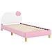 Struttura letto bambini con testata Rosa 90 x 190 cm PU - Foto miniatura 4