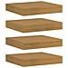 Scaffale da parete 4 pcs Beige 23 x 23,5 x 4 cm - Foto miniatura 1
