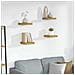Scaffale da parete 4 pcs Beige 23 x 23,5 x 4 cm - Foto miniatura 2