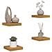 Scaffale da parete 4 pcs Beige 23 x 23,5 x 4 cm - Foto miniatura 3