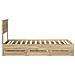 Struttura del letto con cassetto Rovere Sonoma 75 x 190 cm - Foto miniatura 9
