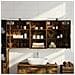 Set di Armadi da Bagno con lo scaffale 3 pcs 140 x 14,5 x 70 cm - Foto miniatura 2