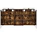 Set di Armadi da Bagno con lo scaffale 3 pcs 140 x 14,5 x 70 cm - Foto miniatura 7