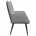 Sofa a Due Posti Grigio chiaro 115 x 61 x 87 cm Velluto - Foto miniatura 5