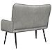 Sofa a Due Posti Grigio chiaro 115 x 61 x 87 cm Velluto - Foto miniatura 6