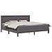 Struttura letto con materasso Grigio 200 x 200 cm Similpelle - Foto miniatura 1