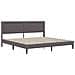 Struttura letto con materasso Grigio 200 x 200 cm Similpelle - Foto miniatura 6