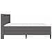 Struttura letto con materasso Grigio 200 x 200 cm Similpelle - Foto miniatura 9